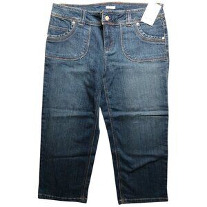 NWT Liz & Co Women's Stretch Capri Jeans Size 12